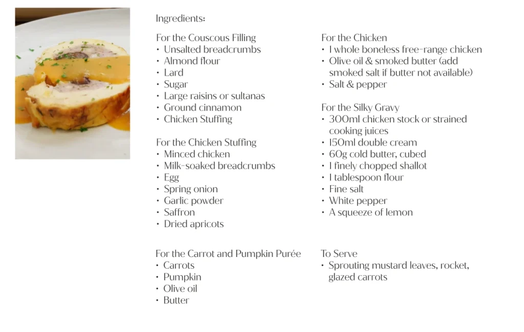 roasted free range chicken